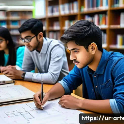 Home 11 건축기술사 필기시험 문제 유형 분석 - **Prompt:** A diverse group of young male and female engineering students, in their late teens to ea...